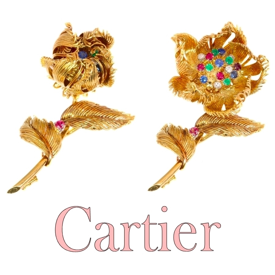 Cartier's Kinetic Flower: A Vintage Gold Brooch in Full Bloom